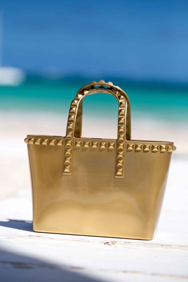 Miriam Micro-Mini Tote - Metallic Jelly